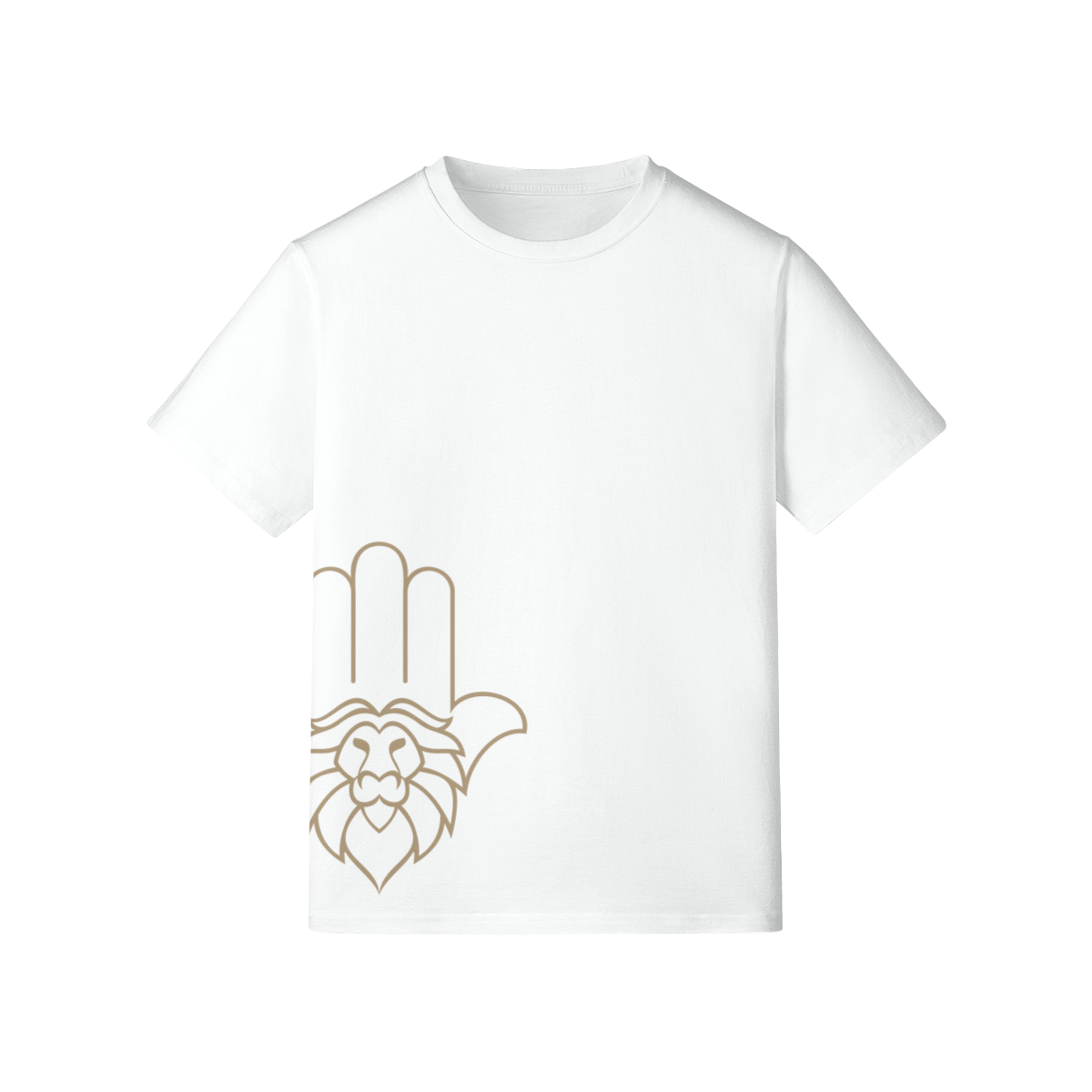 Aryeh T-Shirt - Side Hamsa Solid Gold