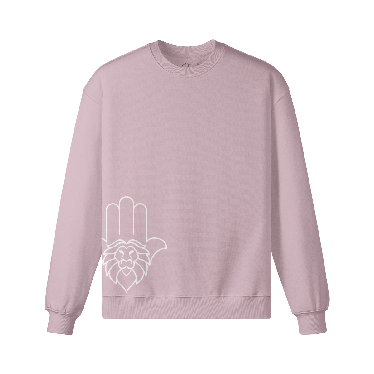 Aryeh Sweatshirt Side Hamsa - White