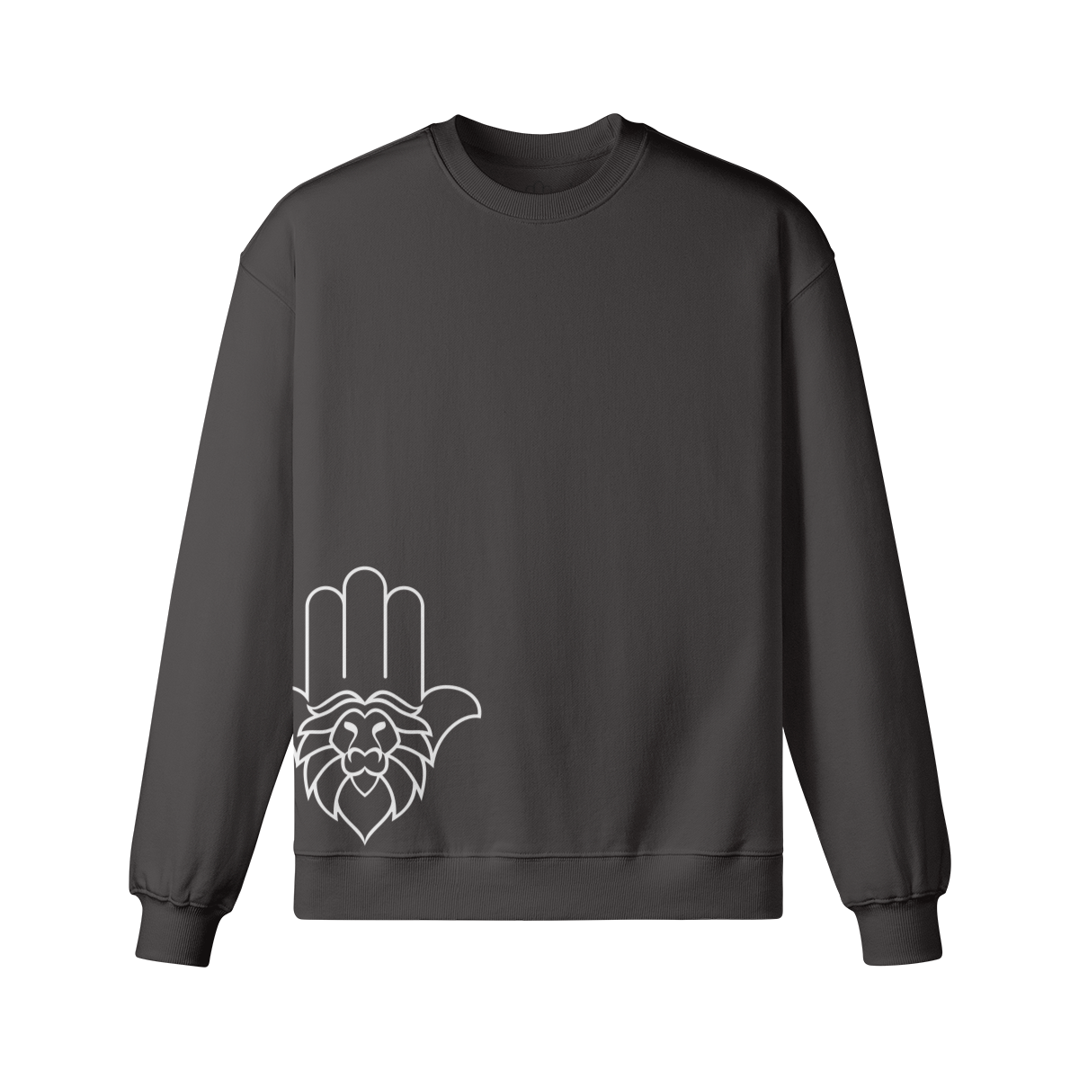 Aryeh Sweatshirt Side Hamsa - White