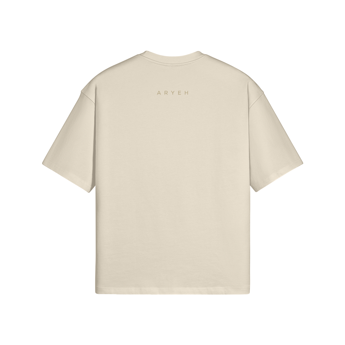 Aryeh Boxy T-Shirt - Side Lion Solid Gold