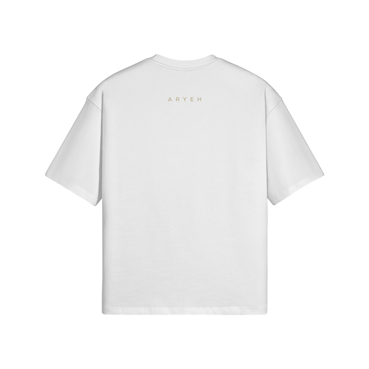 Aryeh Boxy T-Shirt - Side Lion Solid Gold