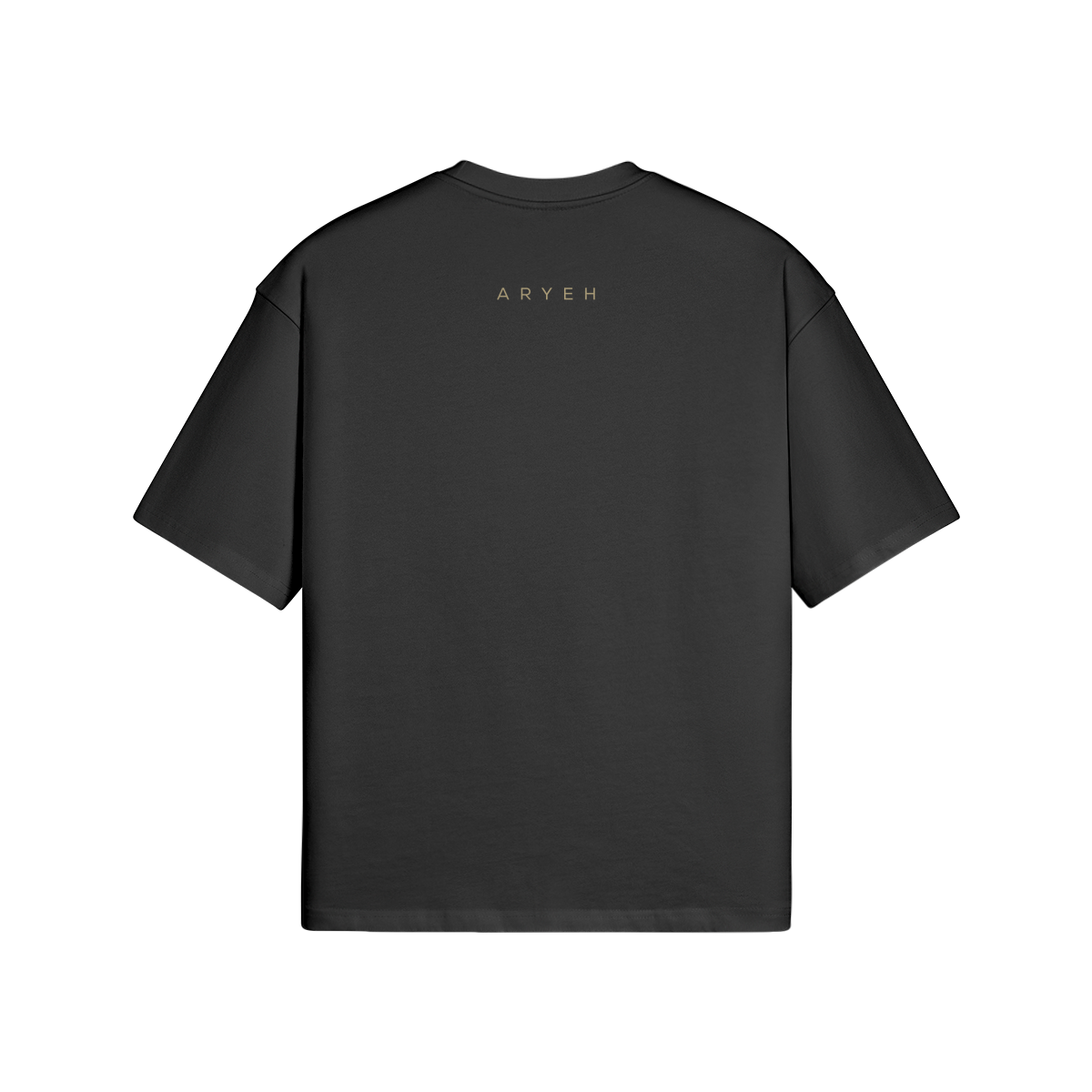 Aryeh Boxy T-Shirt - Side Lion Solid Gold