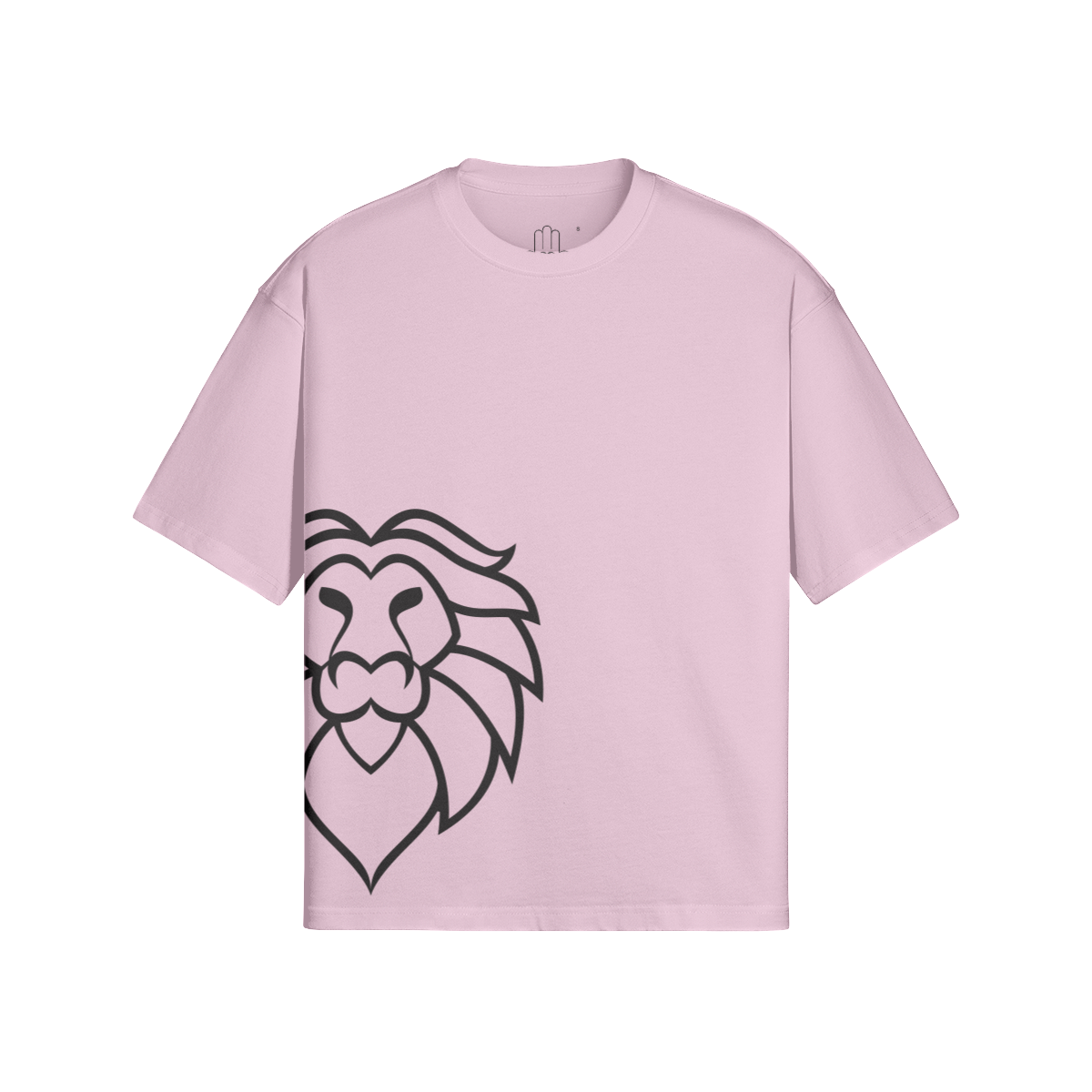 Aryeh Boxy T-Shirt - Side Lion Black