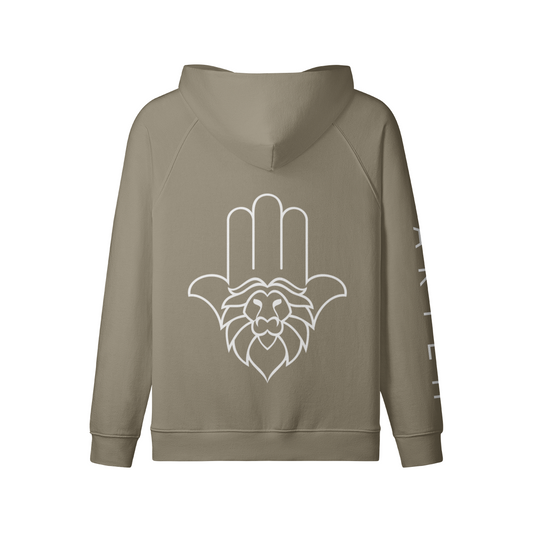 Aryeh Zip-Up - Hamsa White