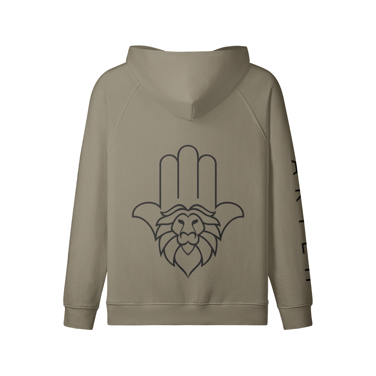 Aryeh Zip-Up - Hamsa Solid Black