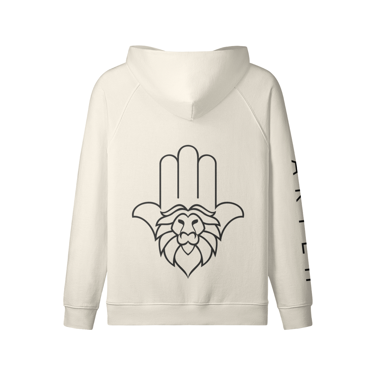 Aryeh Zip-Up - Hamsa Solid Black