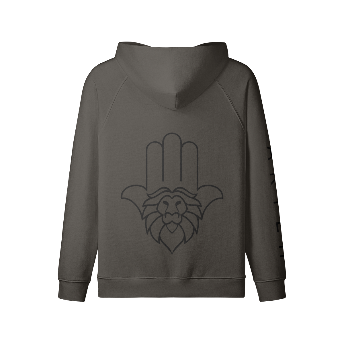 Aryeh Zip-Up - Hamsa Solid Black