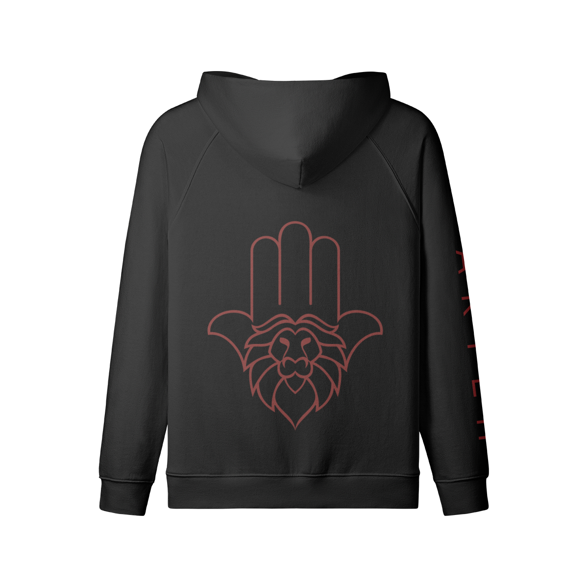 Aryeh Zip-Up - Hamsa Solid Red
