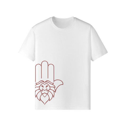 Aryeh Classic T-Shirt - Side Hamsa Red