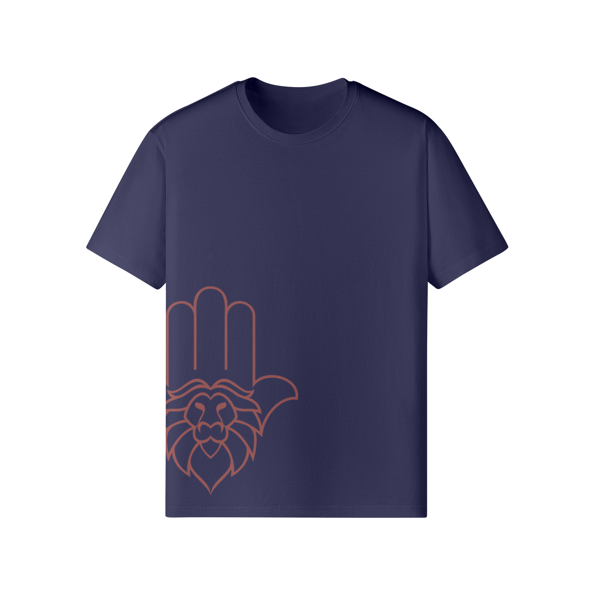 Aryeh Classic T-Shirt - Side Hamsa Red