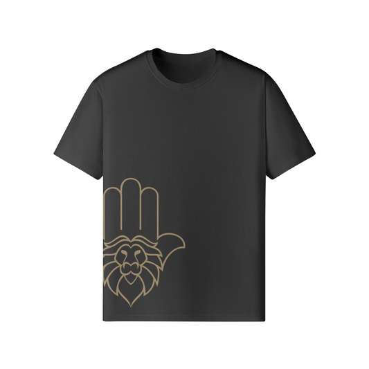 Aryeh Classic T-Shirt - Side Hamsa Solid Gold