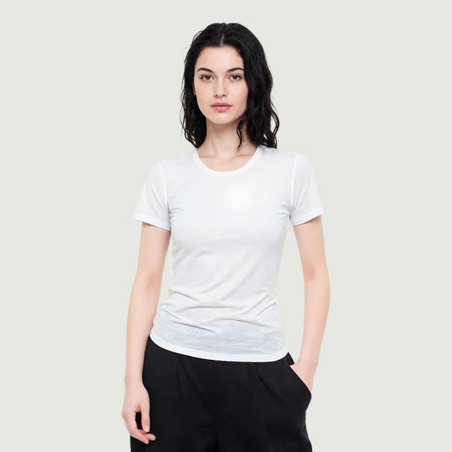 Aryeh Essential Tee (White Print)