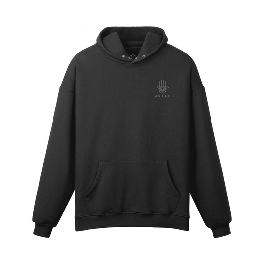 Aryeh Hoodie - Hamsa Silver