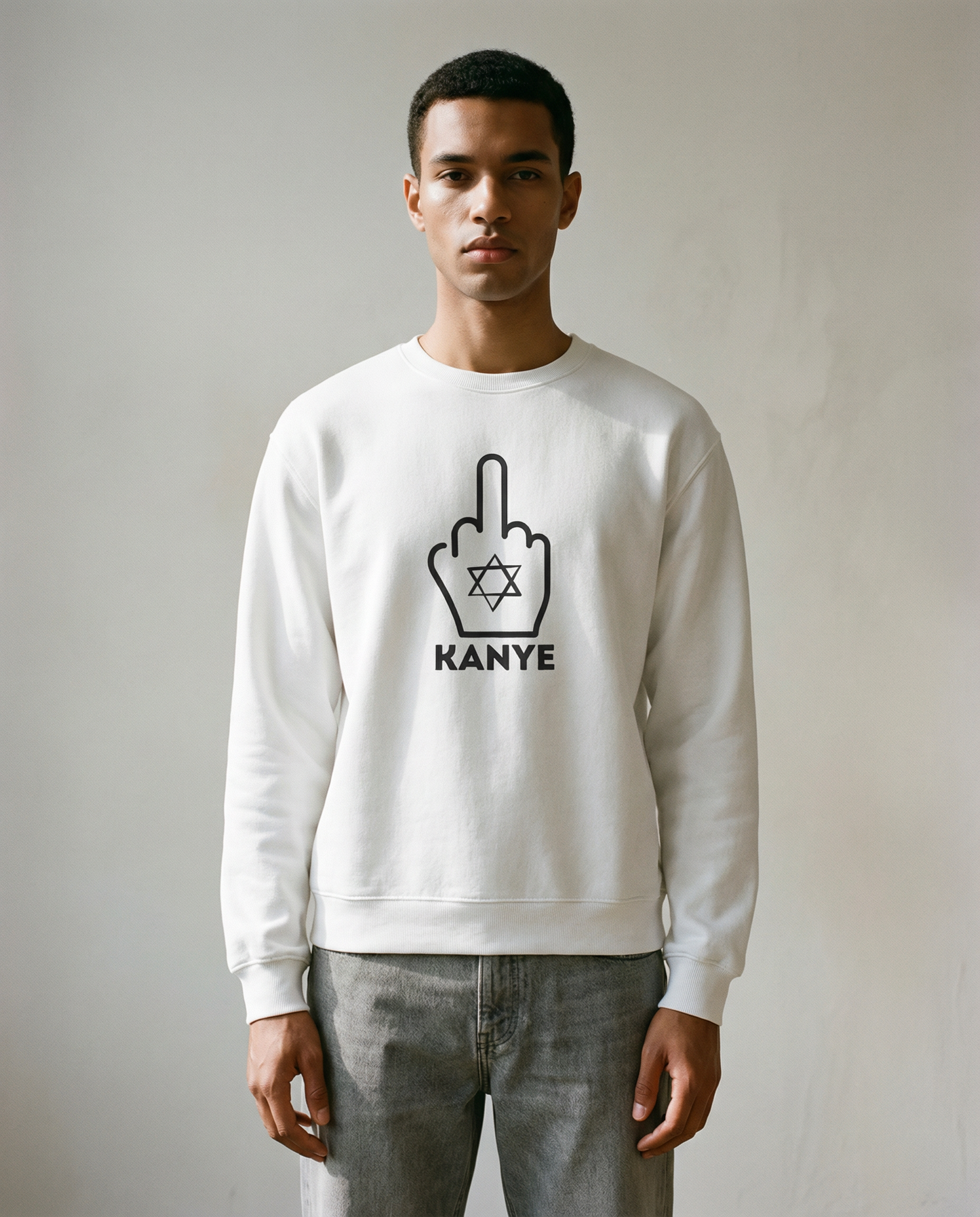 Wear It Proud Statement Sweatshirt (Black Print)