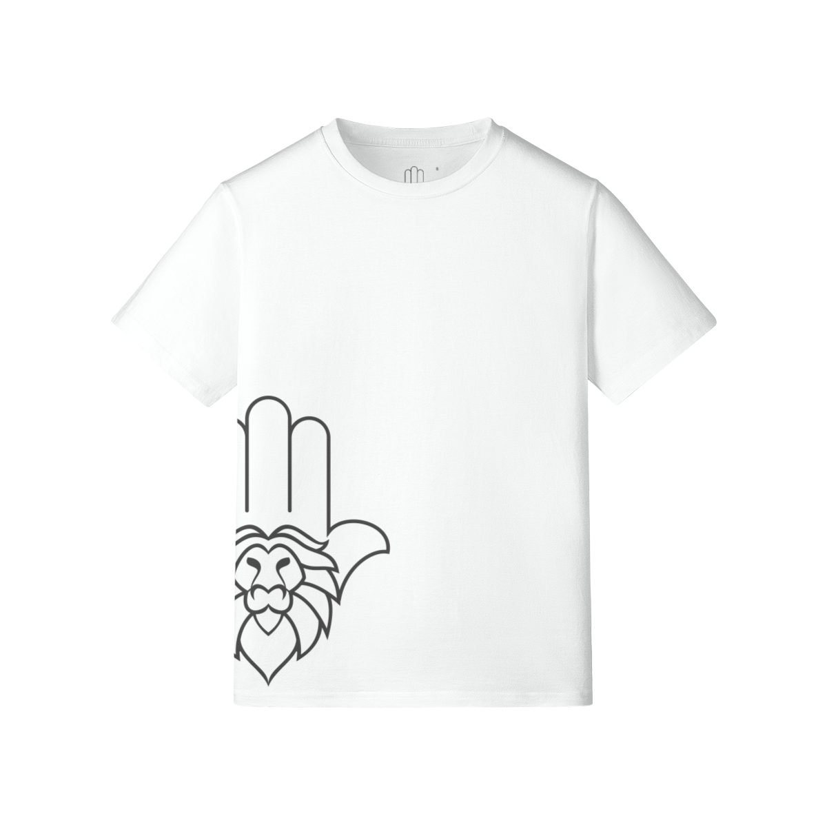 Aryeh T-Shirt - Side Hamsa Black