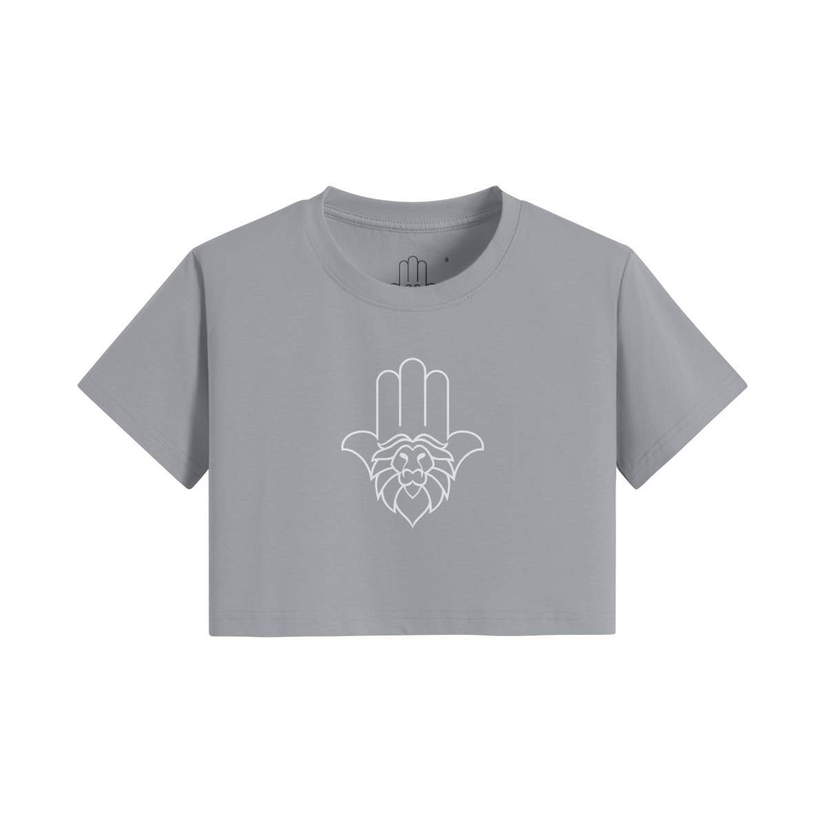 Aryeh Crop Top - Hamsa White