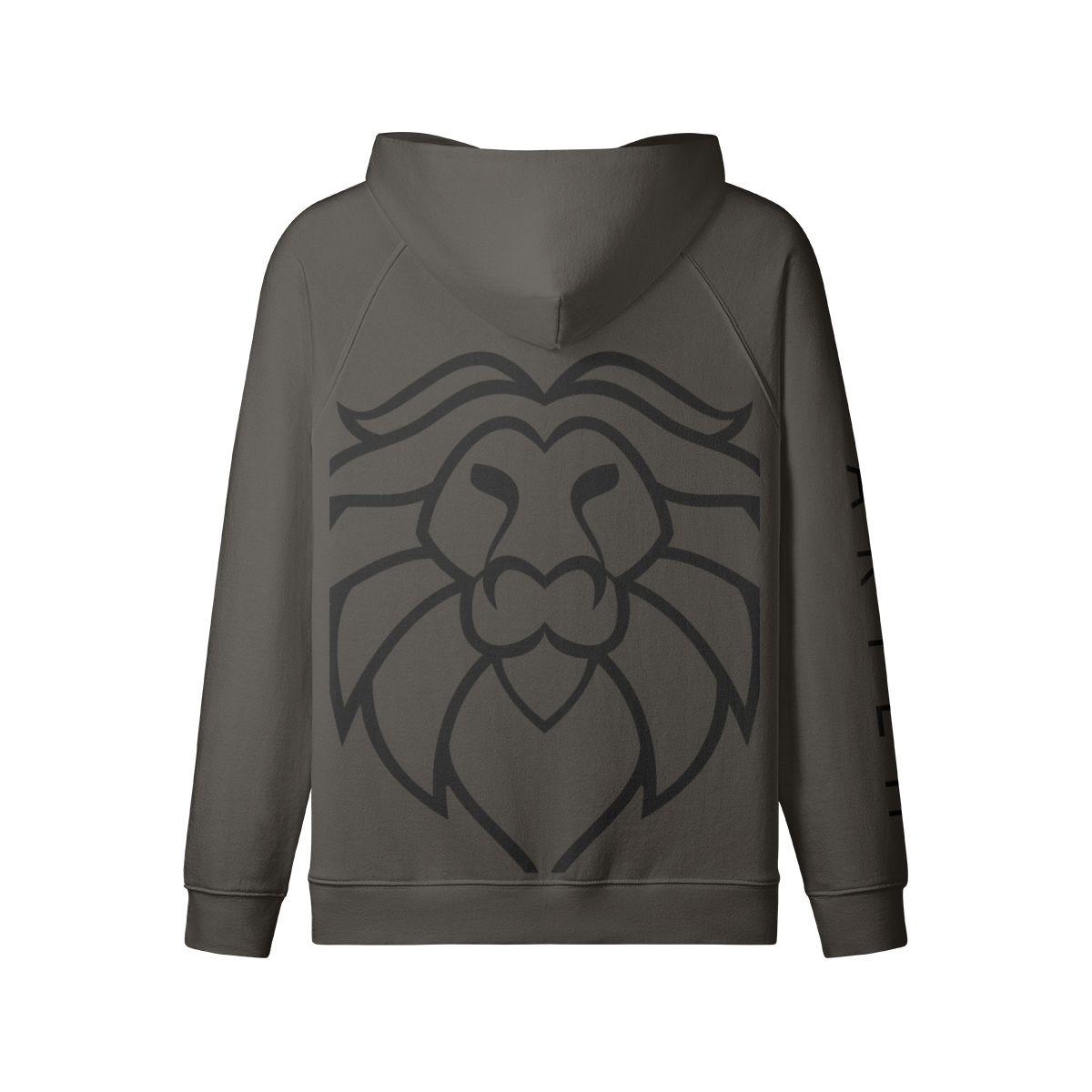 Aryeh Zip-Up - Lion Head Black
