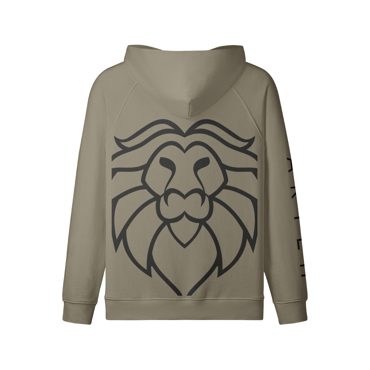 Aryeh Zip-Up - Lion Head Black