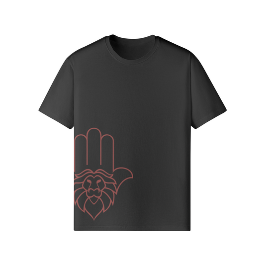 Aryeh Classic T-Shirt - Side Hamsa Red